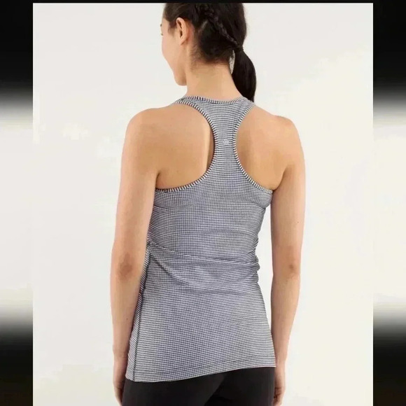 Lululemon Cool Racerback *Gingham Inkwell - Picture 2 of 6